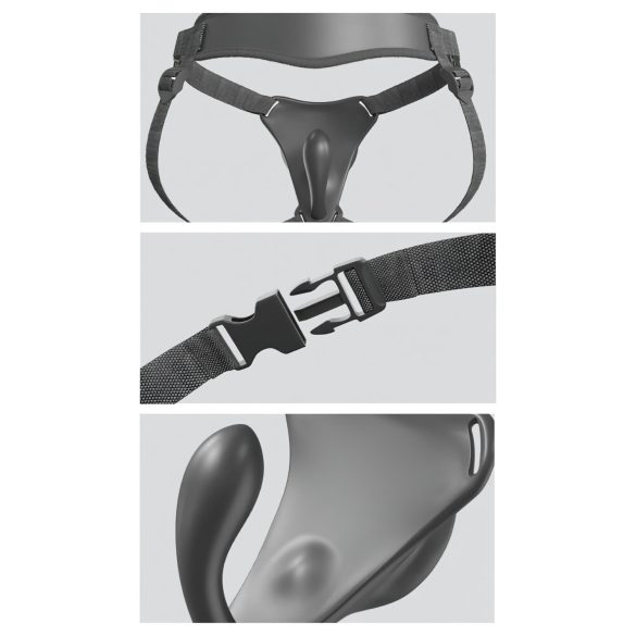 Body Dock - G-točka strap-on dildo - izjemno prožen silikon - 7 nastavkov