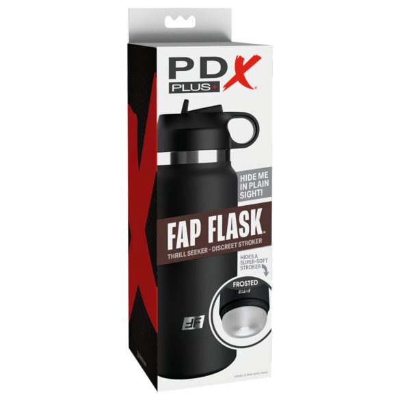 Fap Flask Thrill Seeker - masturbator v steklenici - črna