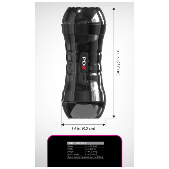 PDX Extreme - realistična vagina masturbator - XXL naravna barva