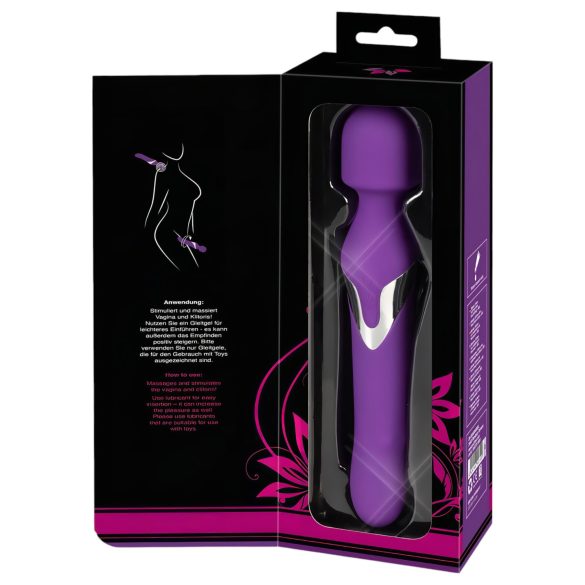 Javida Wand & Pearl - 2v1 masažni vibrator (vijoličen)