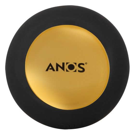 Anos - Analni vibrator z radijskim nadzorom, ki se vrti s spiralnimi kroglicami (črn)