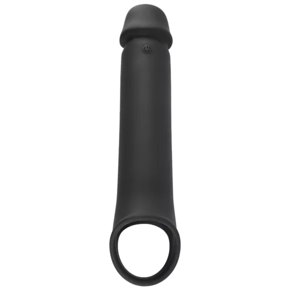 Rebel - vibrirajoči penis tulec - akumulatorski, daljinsko upravljanje - črn