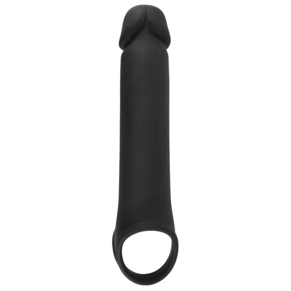 Rebel - vibrirajoči penis tulec - akumulatorski, daljinsko upravljanje - črn