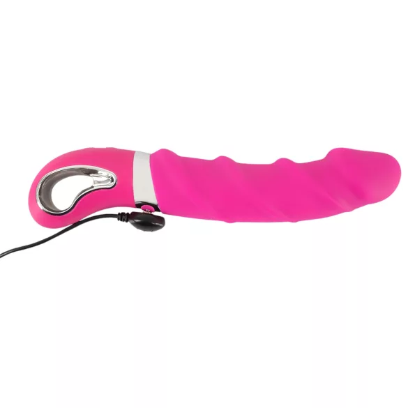 SMILE Soft - vibrator z gretjem - polnilni - roza