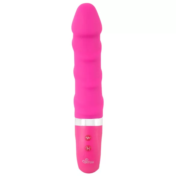 SMILE Soft - vibrator z gretjem - polnilni - roza
