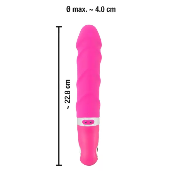 SMILE Soft - vibrator z gretjem - polnilni - roza