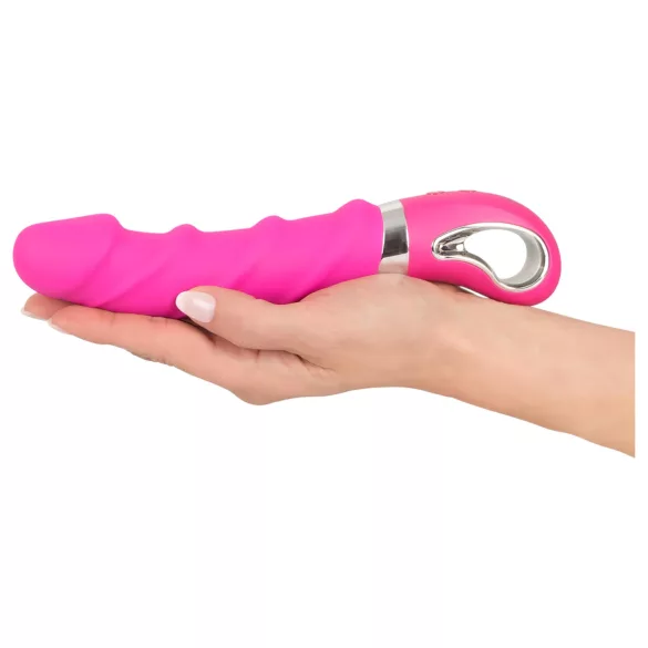 SMILE Soft - vibrator z gretjem - polnilni - roza