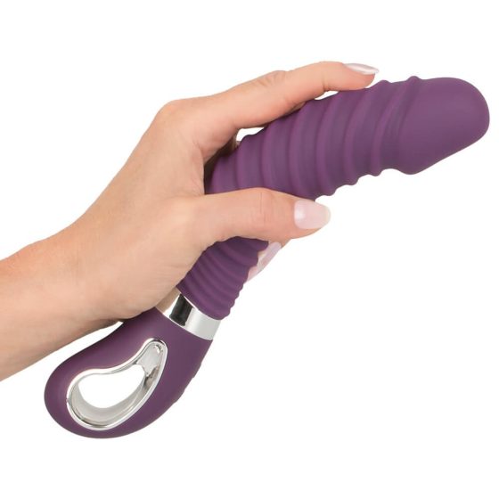 SMILE Soft - ogrevani vibrator za polnjenje (vijolična)