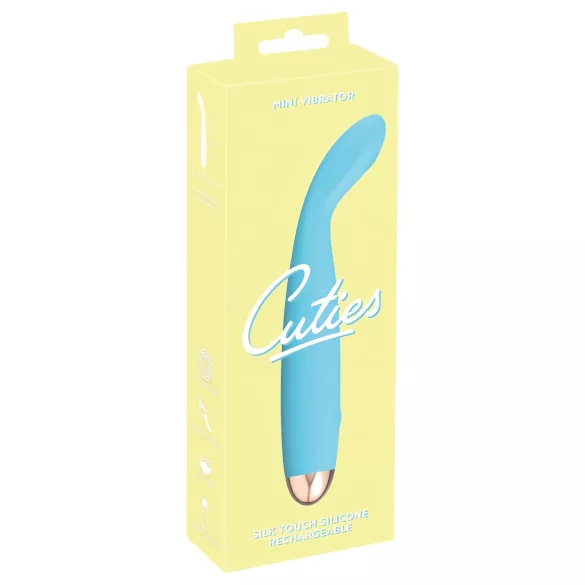 Cuties Mini - vibrator za G-točko - vodoodporen, polnjenje USB - turkizna