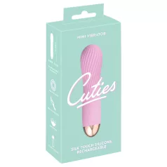   Cuties Mini - mini vibrator - akumulatorski, vodoodporen, spiralna oblika - roza