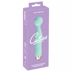   Cuties Mini Wand - polnilni, vodoodporni masažni vibrator (zelen)