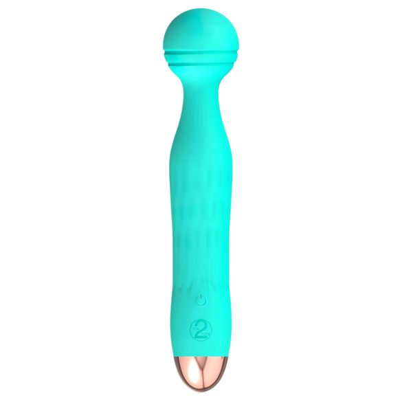 Cuties Mini Wand - polnilni, vodoodporni masažni vibrator (zelen)