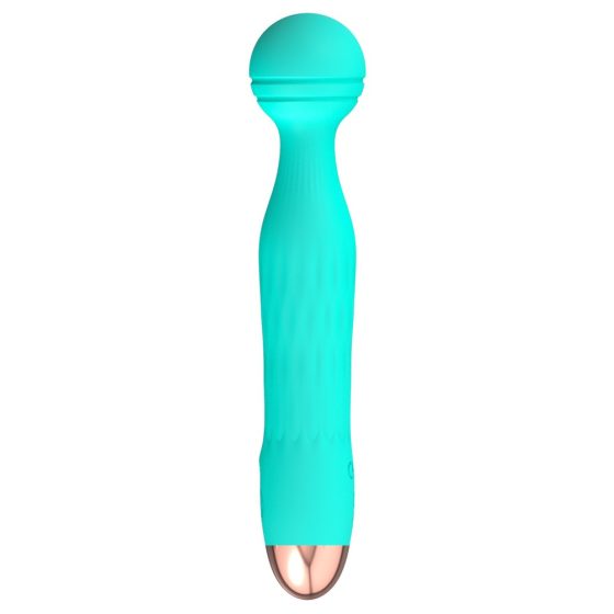 Cuties Mini Wand - masažni vibrator, vodoodporen, z možnostjo polnjenja (zelen)