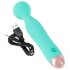 Cuties Mini Wand - polnilni, vodoodporni masažni vibrator (zelen)