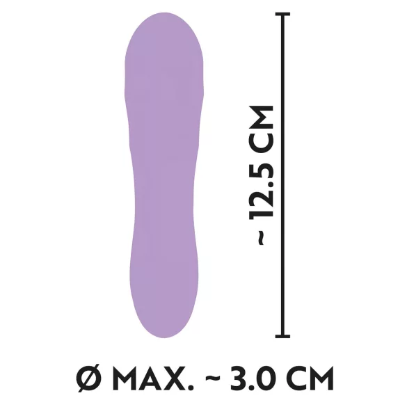 Cuties Mini - vibrator za točko G - akumulatorski, vodoodporen - vijoličen