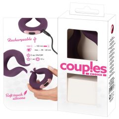   Couples Choice - baterijski obroček za penis z dvema motorjema (vijolične barve)