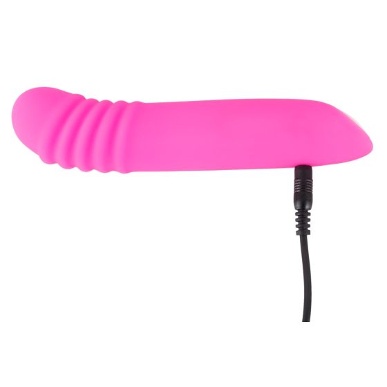 You2Toys - Flashing Mini Vibe - vibrator z možnostjo polnjenja, ki se sveti (roza)