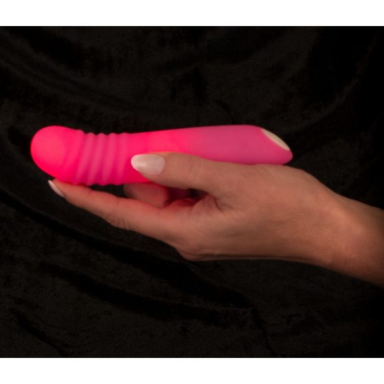 You2Toys - Flashing Mini Vibe - vibrator z možnostjo polnjenja, ki se sveti (roza)