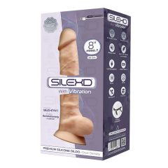   Silexd 8 - prilagodljiv vibrator za moda, ki se prilagaja - 20 cm (naravni)