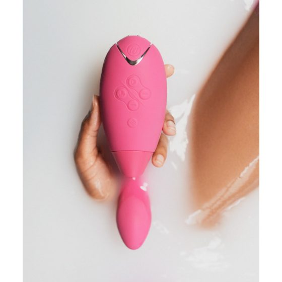 Womanizer Duo - vodoodporni vibrator za točko G in stimulator klitorisa v enem (koralna barva)