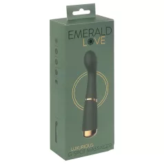   Emerald Love - vibratorski stimulator G-točke - vodoodporen, polnilen, zelen