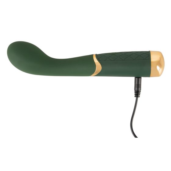 Emerald Love - Vodoodporni vibrator za točko G, ki ga je mogoče ponovno napolniti (zelen)