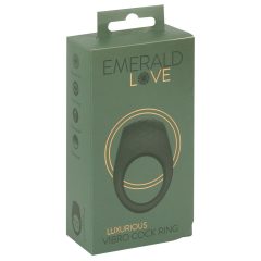   Emerald Love - vodoodporen vibracijski obroček za penis, ki ga je mogoče ponovno napolniti (zelen)