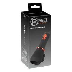   Rebel - vibracijski stimulator penisa - 2 motorja - akumulatorski - črn