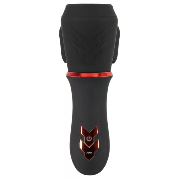 Rebel - vibracijski stimulator penisa - 2 motorja - akumulatorski - črn