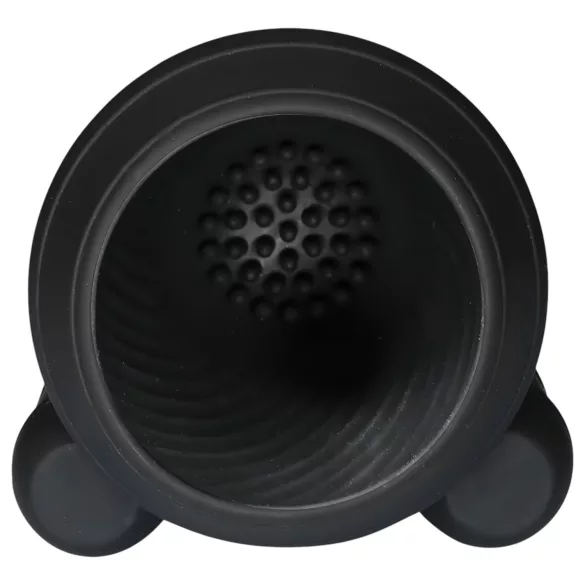 Rebel - vibracijski stimulator penisa - 2 motorja - akumulatorski - črn