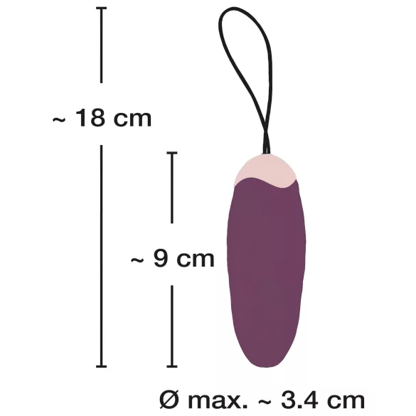 Javida Shaking Love - vibracijsko jajce z daljinskim upravljanjem