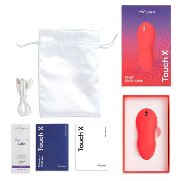 We-Vibe Touch X - polnilni vibrator za klitoris - vodoodporen - koralna