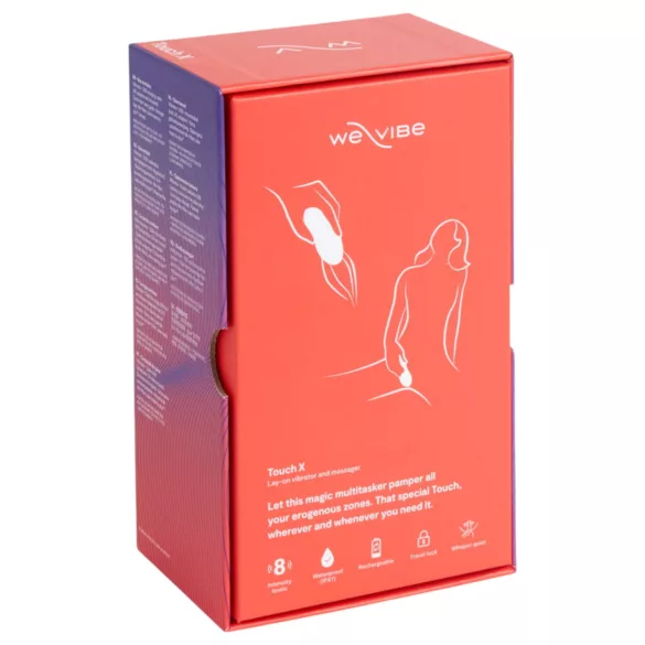 We-Vibe Touch X - polnilni vibrator za klitoris - vodoodporen - koralna