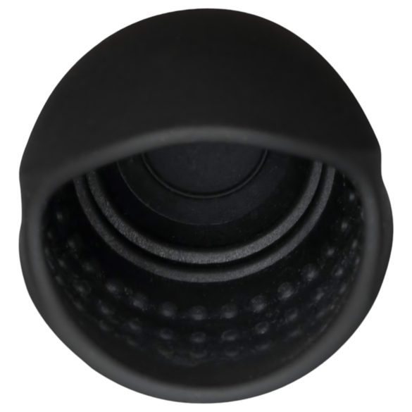 Rebel - črni vibrator za glavico z dilatorjem