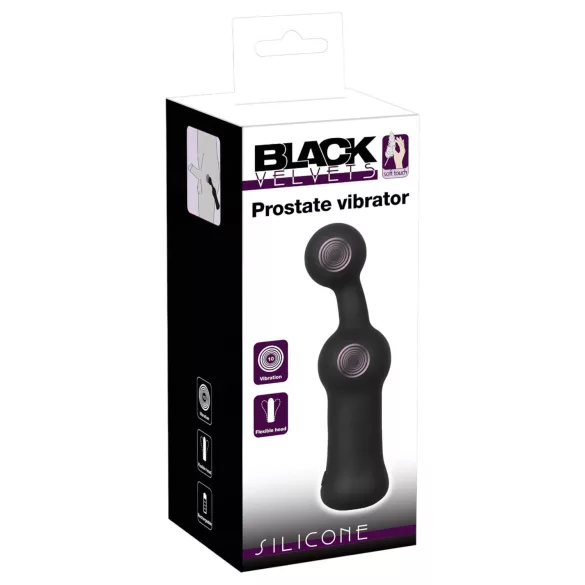 Black Velvets - vibrator za prostato (črn)