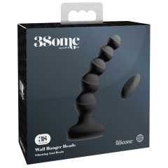   3Some wall banger Beads - vibrator za prostato z radijskim nadzorom (črn)