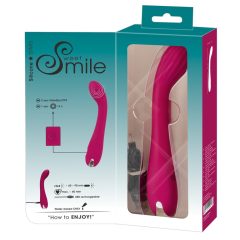   SMILE G-točka - polnilni, zložljivi vibrator za G-točko (vijolična)