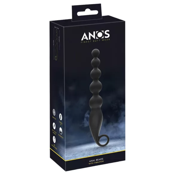 ANOS - analne kroglice - vibrirajoči analni vstavek - črna