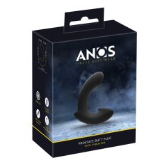   Anos - Anatomski vibrator za prostato z možnostjo polnjenja (črn)