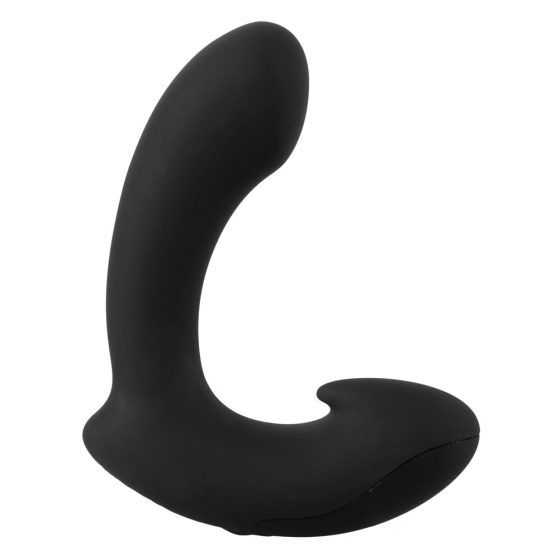 Anos - Anatomski vibrator za prostato z možnostjo polnjenja (črn)