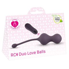   You2Toys RC Duo - radijsko vodeno vibrirajoče jajce duo (vijolična)