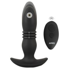 ANOS - analni vibrator z daljinskim upravljanjem - črn