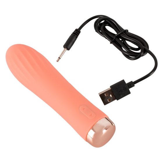 You2Toys - peachy! mini rebrasti - brezžični palični vibrator (breskev)