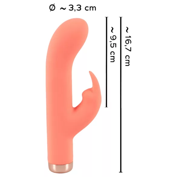 You2Toys - mini zajčji vibrator - akumulatorski - breskev