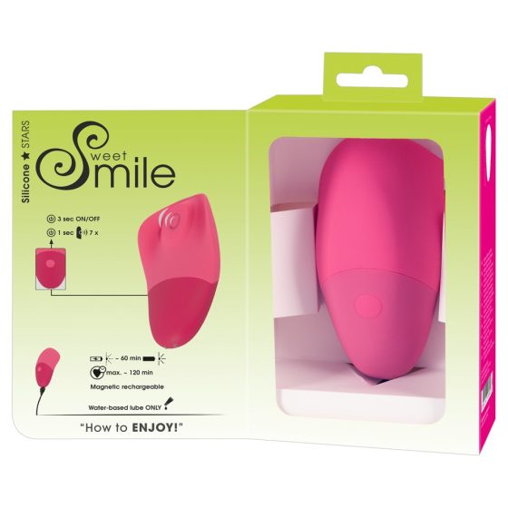 SMILE Thumping Touch - polnilni pulzirajoči klitorisni vibrator (roza)