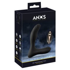   Anos RC - radijsko vodeni vibrator za prostato z možnostjo polnjenja (črn)