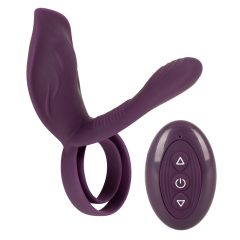   Couples Choice - obroček za penis z radijskim upravljanjem za polnjenje (vijolična)
