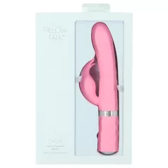   Pillow Talk Lively - polnljiv vibrator z ročajem za klitoris (roza)