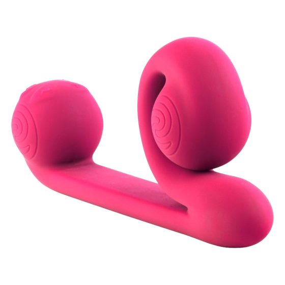 Snail Vibe Duo - vibrator za stimulacijo 3v1 z možnostjo polnjenja (roza)