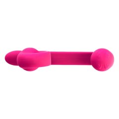   Snail Vibe Duo - vibrator za stimulacijo 3v1 z možnostjo polnjenja (roza)